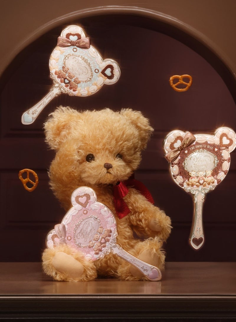 فلاور نوز مرآة يد من مجموعة سويتي بير من فلاور نوز – كريمي بينك بتصميم كوكي على شكل قلب - Image 3